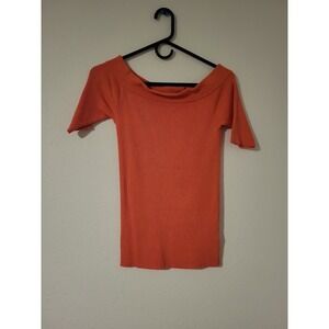 Anthropologie Off-Shoulder Ribbed Knit Top - Size S